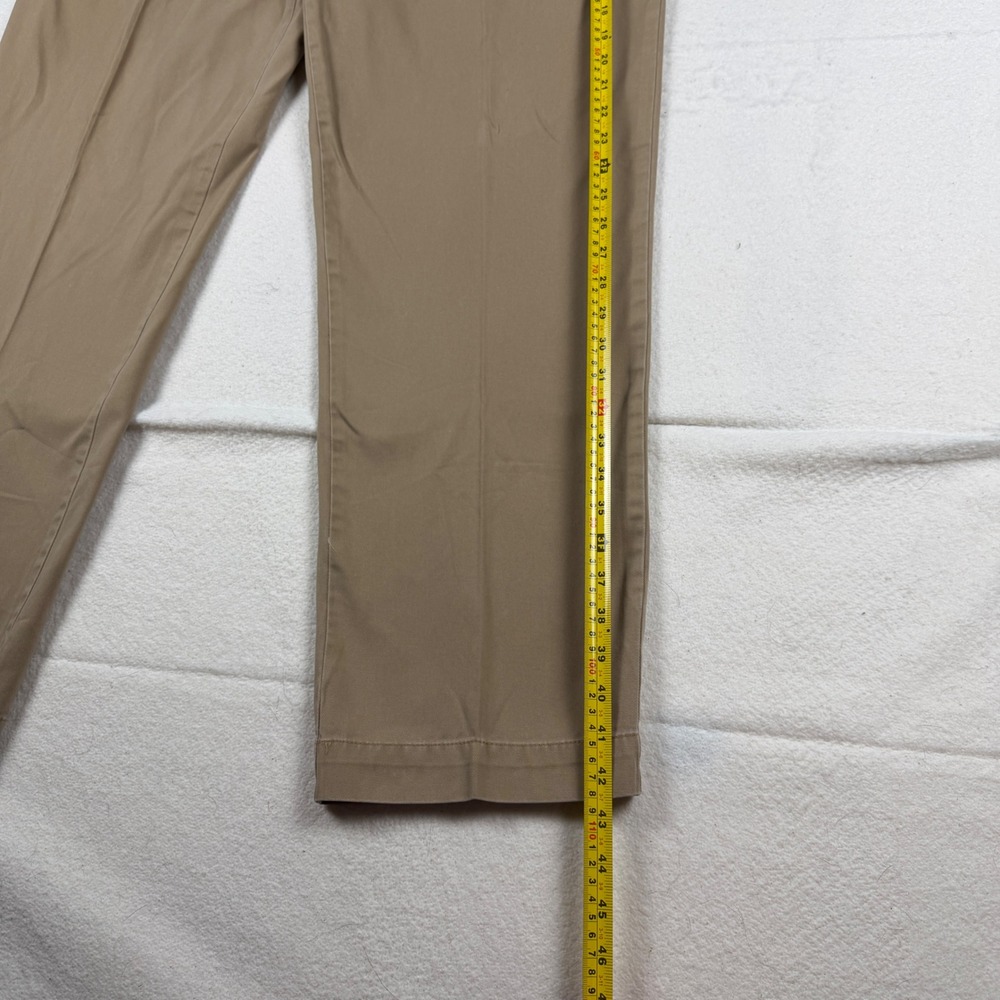 Polo Ralph Lauren Mens Khaki Chino Pants 100% Cotton Straight Leg 40x32 Brown - Picture 4 of 10